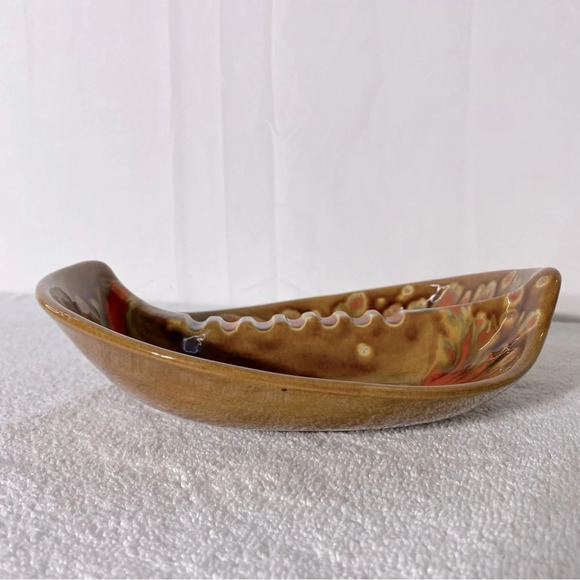 Vintage 1972 MSevrens Canada MCM Ceramic Pottery Art Ashtray Trinket Dish - Picture 2 of 15